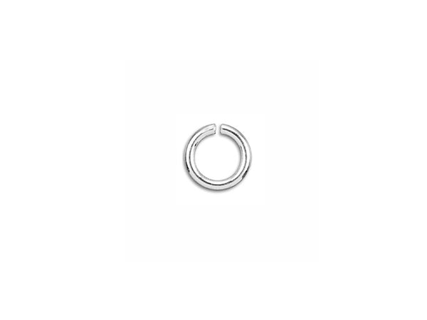 Sterling Silver Open Jump Ring Round - 4mm - 18 Gauge - BeadPrism
