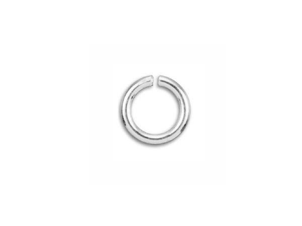 Sterling Silver Open Jump Ring Round - 5mm - 18 Gauge - BeadPrism