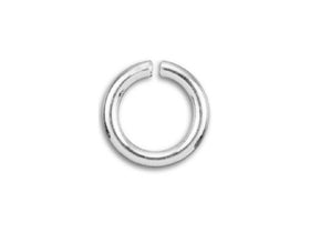 Sterling Silver Open Jump Ring Round - 6mm - 18 Gauge - BeadPrism