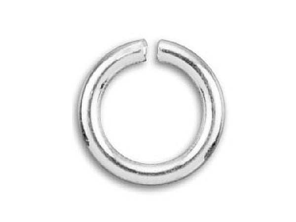 Sterling Silver Open Jump Ring Round - 7mm - 18 Gauge - BeadPrism