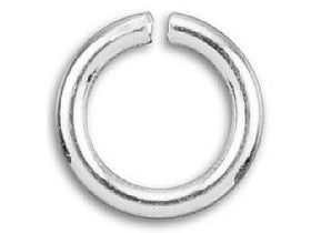 Sterling Silver Open Jump Ring Round - 8mm - 18 Gauge - BeadPrism