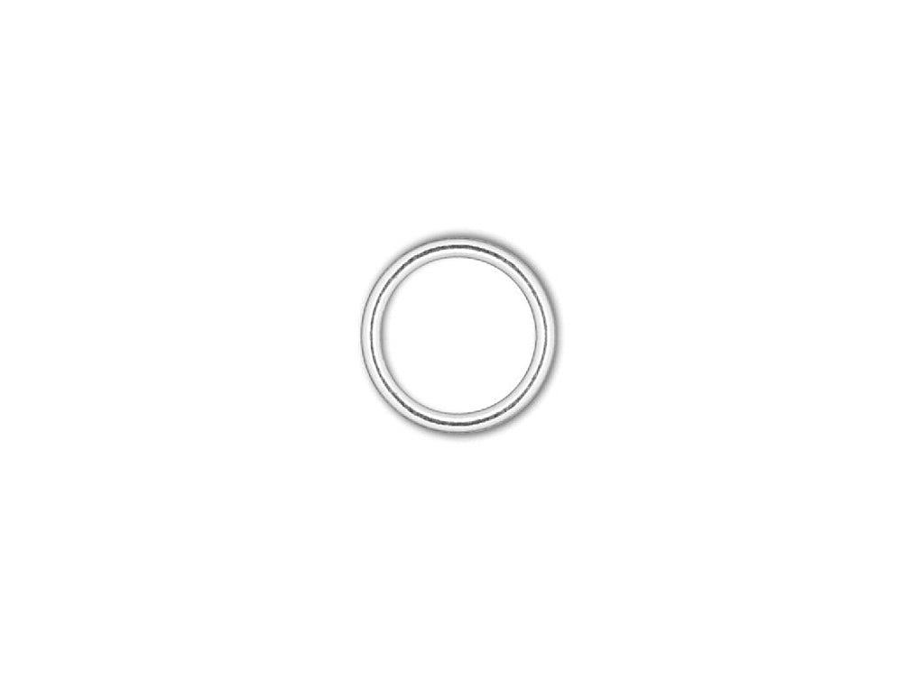 Sterling Silver Closed Jump Ring Round - 4mm - 20.5 Gauge - BeadPrism