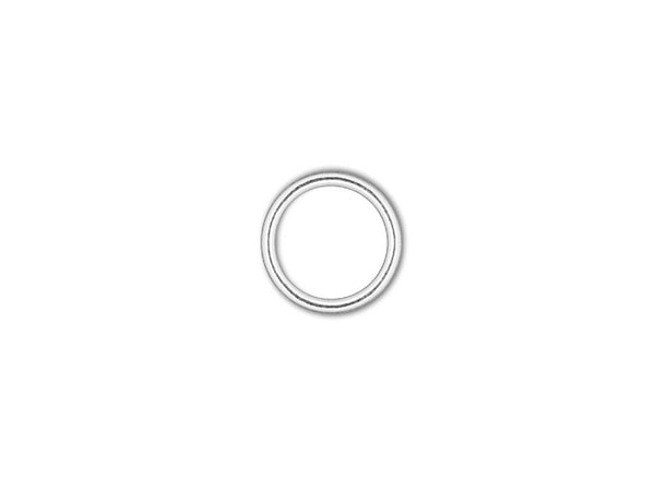Sterling Silver Closed Jump Ring Round - 4mm - 20.5 Gauge - BeadPrism