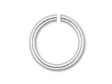 Load image into Gallery viewer, Sterling Silver Open Jump Ring Round - 6mm - 20.5 Gauge - BeadPrism