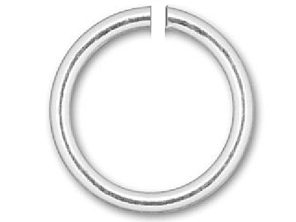 Sterling Silver Open Jump Ring Round - 7mm - 20.5 Gauge - BeadPrism