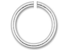 Load image into Gallery viewer, Sterling Silver Open Jump Ring Round - 7mm - 20.5 Gauge - BeadPrism