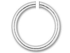 Sterling Silver Open Jump Ring Round - 7mm - 20.5 Gauge - BeadPrism