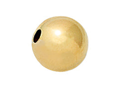 14K Gold - 8mm Round Bright Beads