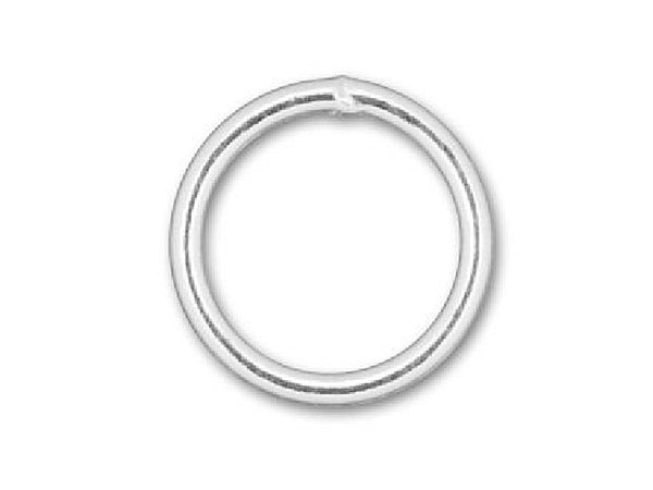 Sterling Silver Closed Jump Ring Round - 5mm - 22 Gauge - BeadPrism