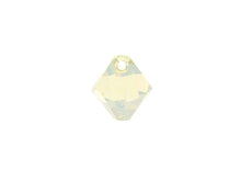 Load image into Gallery viewer, Swarovski Crystal, #6328 Top Drilled Bicone Beads 6mm, White Opal, Wholesale Packs - BeadPrism