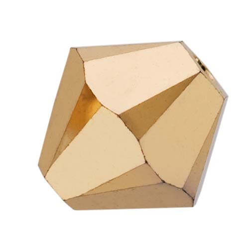 Swarovski Crystal, #5328 Bicone Beads 3mm, Crystal Aurum 2X, Wholesale Packs - BeadPrism