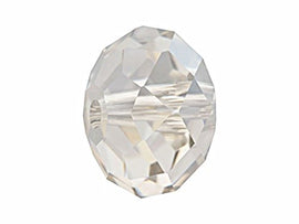 Swarovski 5040 Rondelle Crystal Faceted Beads Crystal Silver Shade | 12mm | Small & Wholesale Packs - BeadPrism