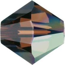 Load image into Gallery viewer, Swarovski Crystal, #5301 Bicone Beads 3mm, Smoked Topaz AB, Wholesale Packs - BeadPrism