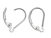 Load image into Gallery viewer, Sterling Silver Anti Tarnish Coating Interchangable Drop Leverback Earring Ring Choose Package Size - BeadPrism