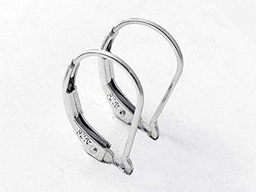 Sterling Silver Anti Tarnish Coating Interchangable Drop Leverback Earring Ring Choose Package Size - BeadPrism
