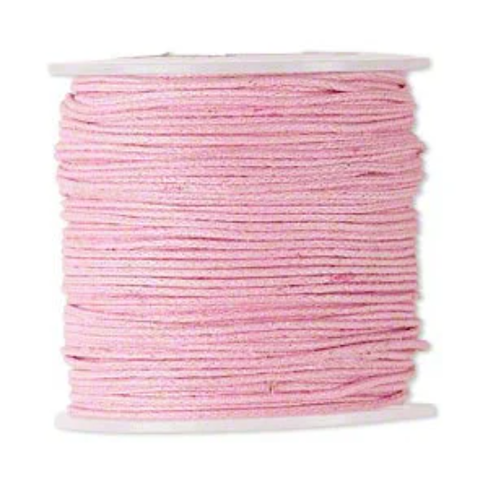 25 Meter 0.5mm Waxed Cotton Cord Spool, Necklace Wax Cord 0.5mm, Choose Color