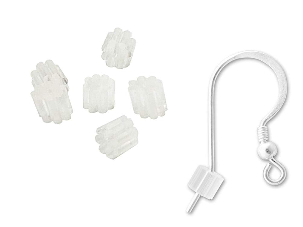 Wholesale Plastic Earwire Clutch *Earwire shown is not included, Choose Package Size - BeadPrism