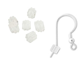 Wholesale Plastic Earwire Clutch *Earwire shown is not included, Choose Package Size - BeadPrism