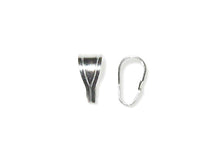 Load image into Gallery viewer, 5 pcs Sterling Silver 12mm Locket Pendant Bail - BeadPrism
