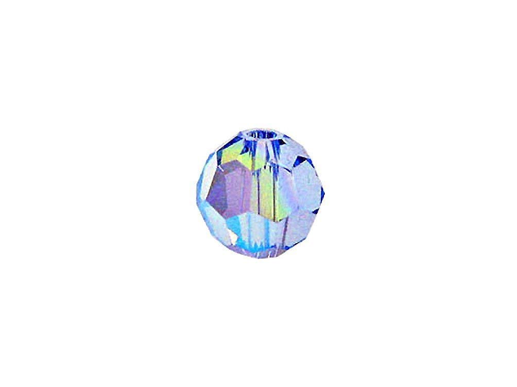 Swarovski 5000 Round Crystal Faceted Beads Light Sapphire AB | 4mm | Small & Wholesale Packs - BeadPrism