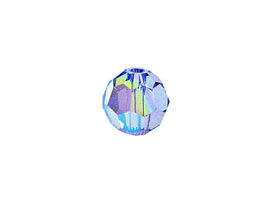 Swarovski 5000 Round Crystal Faceted Beads Light Sapphire AB | 4mm | Small & Wholesale Packs - BeadPrism