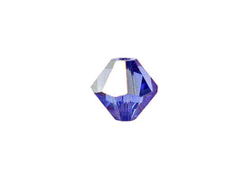 Swarovski Crystal, #5328 Bicone Beads 6mm, Sapphire AB, Wholesale Packs - BeadPrism