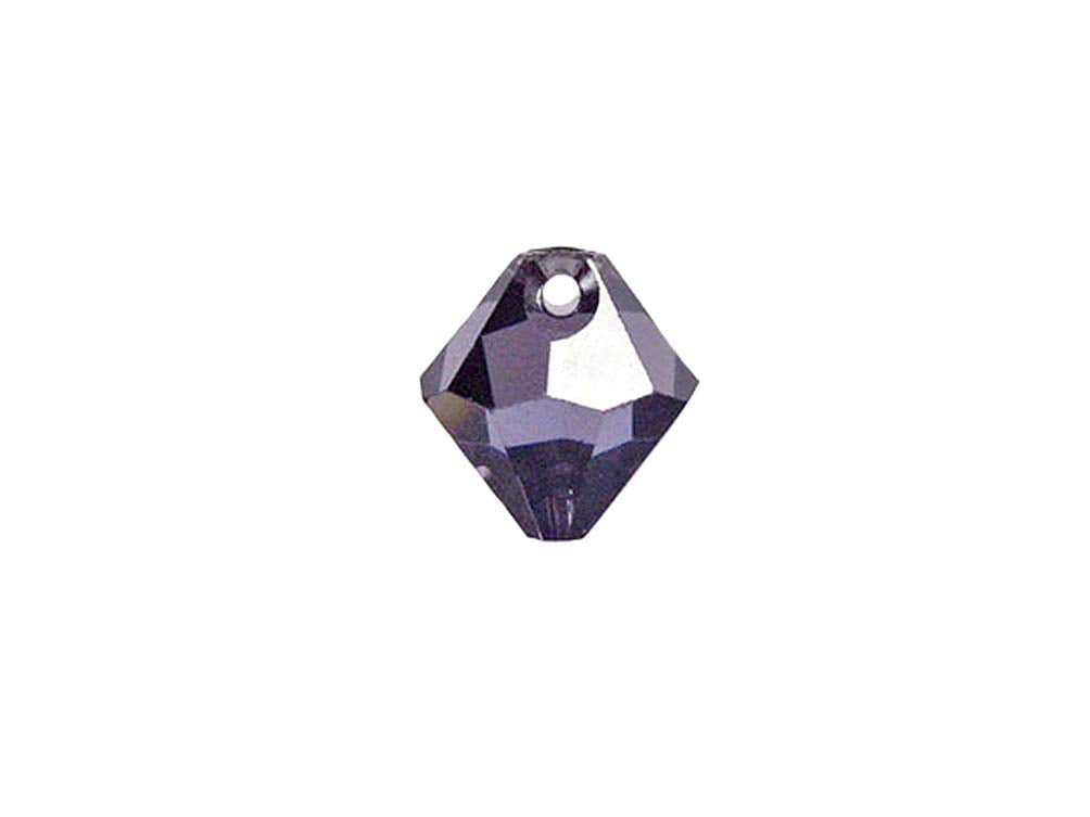 Wholesale Genuine Swarovski 6301 8mm Tanzanite SATIN Bicone Beads, Choose Package Size - BeadPrism