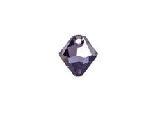 Load image into Gallery viewer, Swarovski Crystal, #6328 Top Drilled Bicone Beads 8mm, Tanzanite Satin, Wholesale Packs - BeadPrism