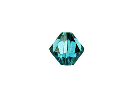 Swarovski Crystal, #5328 Bicone Beads 3mm, Indicolite, Wholesale Packs - BeadPrism