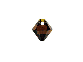 Swarovski Crystal, #6328 Top Drilled Bicone Beads 6mm, Mocca, Wholesale Packs - BeadPrism