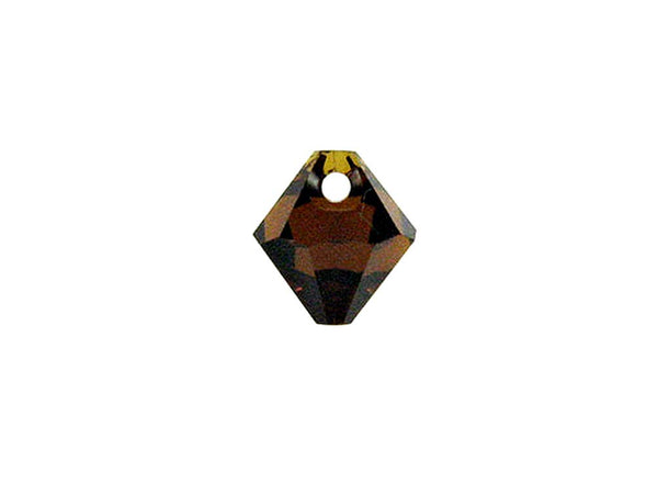 Swarovski Crystal, #6328 Top Drilled Bicone Beads 8mm, Mocca, Wholesale Packs - BeadPrism
