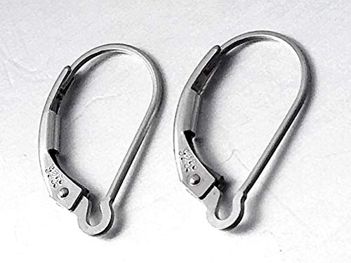 Sterling Silver Anti Tarnish Coating Interchangable Drop Leverback Earring Ring Choose Package Size - BeadPrism