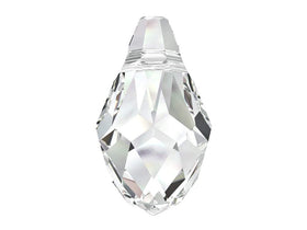 Swarovski Crystal, #6007 Briolettes Pendant 7mm, Crystal, Wholesale Packs - BeadPrism