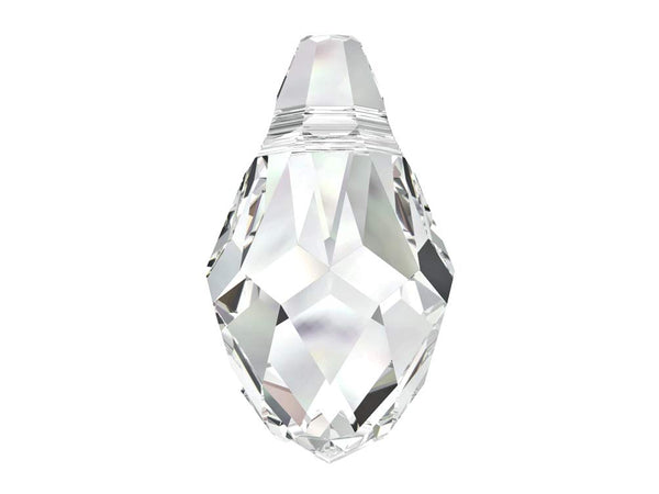 Swarovski Crystal, #6007 Briolettes Pendant 7mm, Crystal, Wholesale Packs - BeadPrism