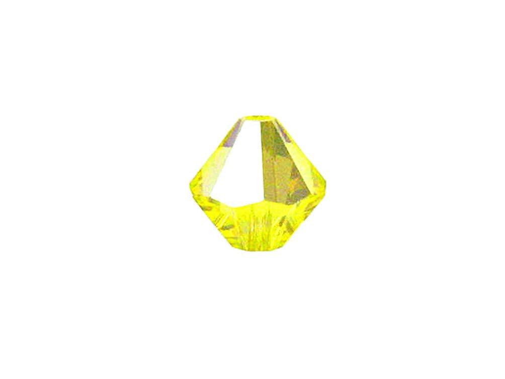 Swarovski Crystal, #5328 Bicone Beads 6mm, Citrine AB, Wholesale Packs - BeadPrism
