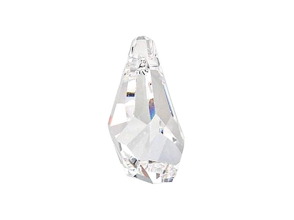 Swarovski Crystal, #6015 Polygon Drops Beads 21mm, Crystal, Wholesale Packs - BeadPrism