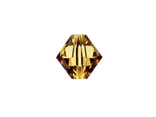 Load image into Gallery viewer, Swarovski Crystal, #5328 Bicone Beads 4mm, Colorado Topaz, Wholesale Packs - BeadPrism