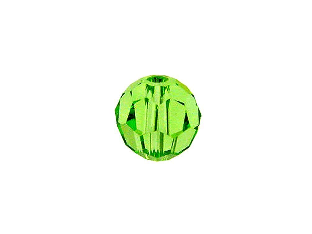 Swarovski 5000 Round Crystal Faceted Beads Peridot | 4mm | Small & Wholesale Packs - BeadPrism
