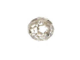 Swarovski 5041 Rondelle Crystal Faceted Beads Crystal Silver Shade | 12mm | Small & Wholesale Packs - BeadPrism