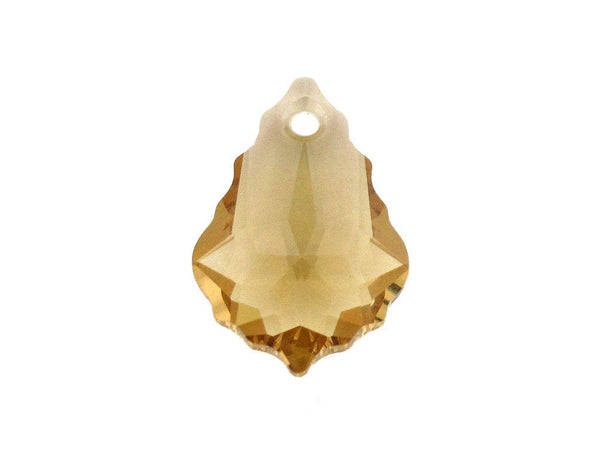 Swarovski Crystal, #6090 Baroque Pendant 22mm, Crystal Golden Shadow, Wholesale Packs - BeadPrism