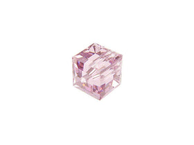 Wholesale Genuine Swarovski 5601 8mm Light Amethyst Cube Beads, Choose Package Size - BeadPrism