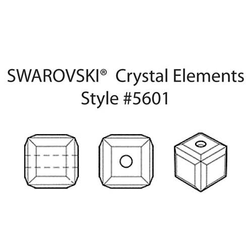 Wholesale Genuine Swarovski 5601 4mm Vintage Rose AB Cube Beads, Choose Package Size - BeadPrism