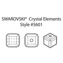 Load image into Gallery viewer, Wholesale Genuine Swarovski 5601 4mm Vintage Rose AB Cube Beads, Choose Package Size - BeadPrism