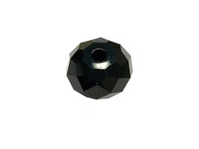 Load image into Gallery viewer, Swarovski 5041 Rondelle Crystal Faceted Beads JET | 12mm | Small &amp; Wholesale Packs - BeadPrism