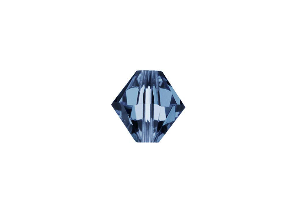 Swarovski Crystal, #5328 Bicone Beads 3mm, Denim Blue, Wholesale Packs - BeadPrism