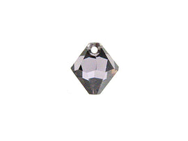 Swarovski Crystal, #6328 Top Drilled Bicone Beads 8mm, Violet Satin, Wholesale Packs - BeadPrism
