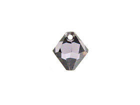 Wholesale Genuine Swarovski 6301 8mm Violet SATIN Bicone Beads, Choose Package Size - BeadPrism
