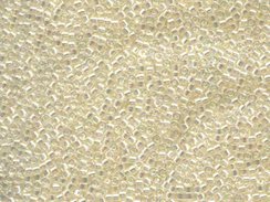 Pack of 50 gram CREAM CRYSTAL AB  Miyuki Delicas 11/0 Seed Beads Wholesale - BeadPrism