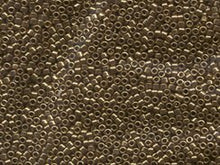 Load image into Gallery viewer, Pack of 50 gram METALLC Light Bronze - Miyuki 15/0 Delicas Seed Beads Wholesale - BeadPrism