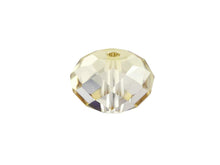 Load image into Gallery viewer, Swarovski 5040 Rondelle Crystal Faceted Beads Crystal Golden Shadow | 6mm | Small &amp; Wholesale Packs - BeadPrism